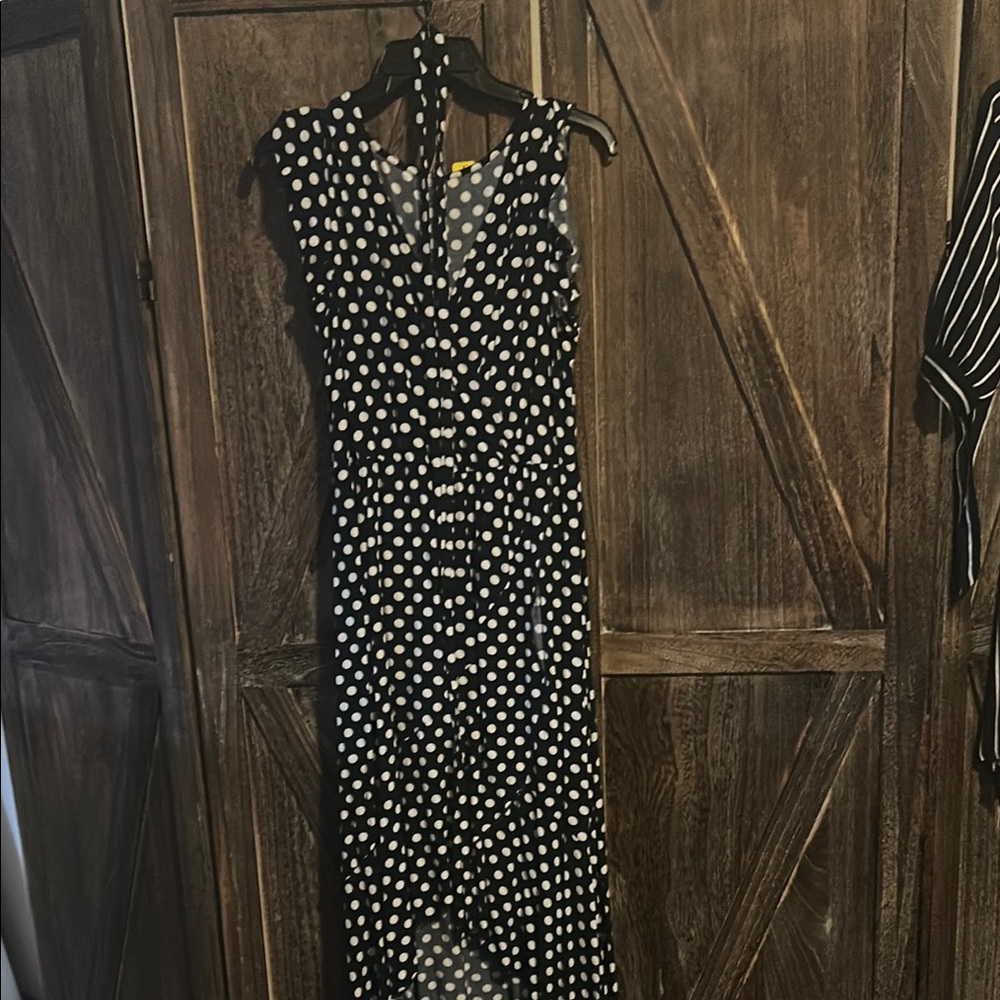 Polka Dot Sleeveless Dress